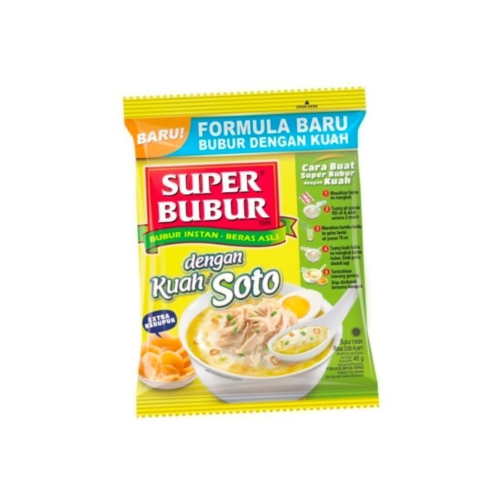 

NEW ITEM NOODLE SUPER BUBUR KUAH SOTO 46G