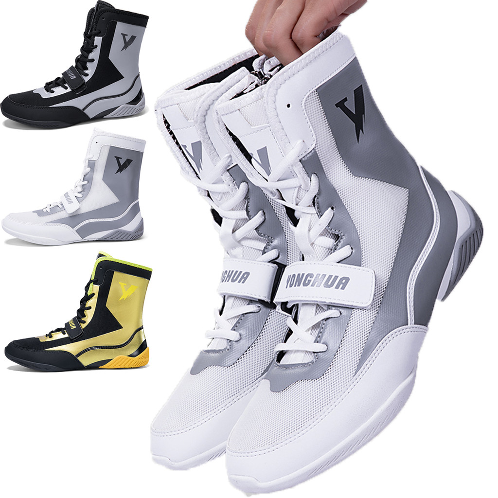 New Pro wrestling and boxing shoes, men's mesh breathable training, flying wrestling boots, lightwei