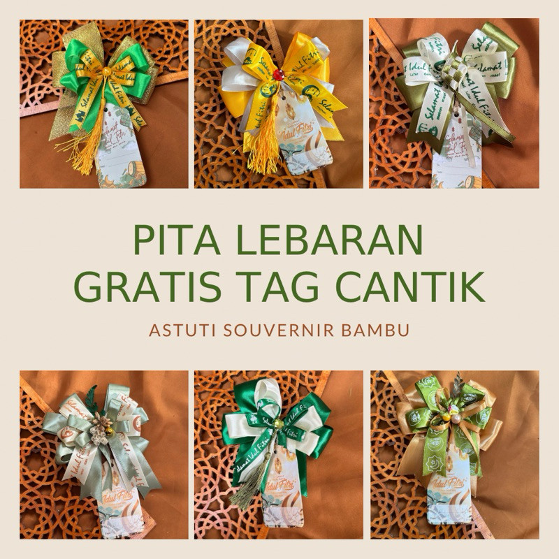 

PROMO SALE PITA TERMURAH || PITA LEBARAN SIAP PAKAI UKURAN 13-15Cm free lem tempel/ tali ikatan, pita parsel pebaran, pita siap pasang, pita murah hampers lebaran , pita eid mubarak