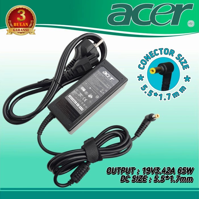 Original Charger Laptop Acer PA-1650-22 PA-1650-69 PA-1650-86 19V-3.42