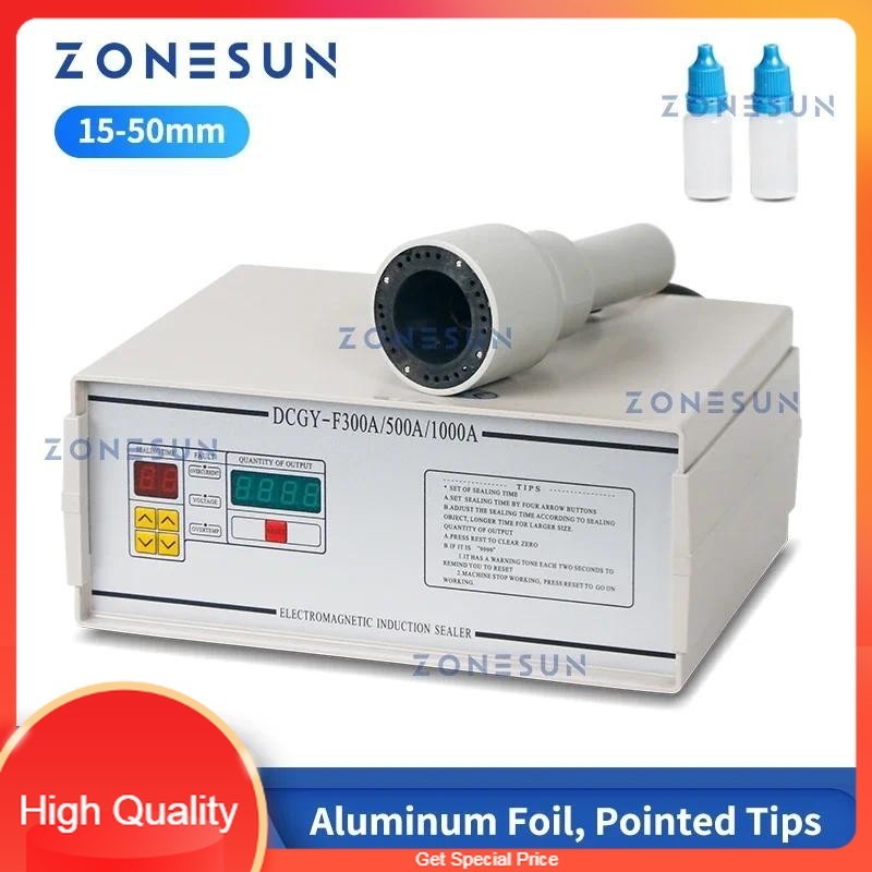 

THE BEST ZONESUN Handheld Induction Sealer Aluminium Foil Pointed Tip Top Plastic Glass Bottle Sealing Machine ZS-FK300