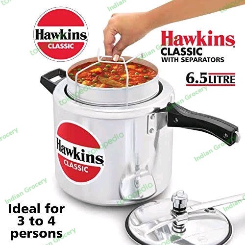 HAWKINS PRESSURE COOKER CLASS WITH SEPARATORS 6,5 LITER