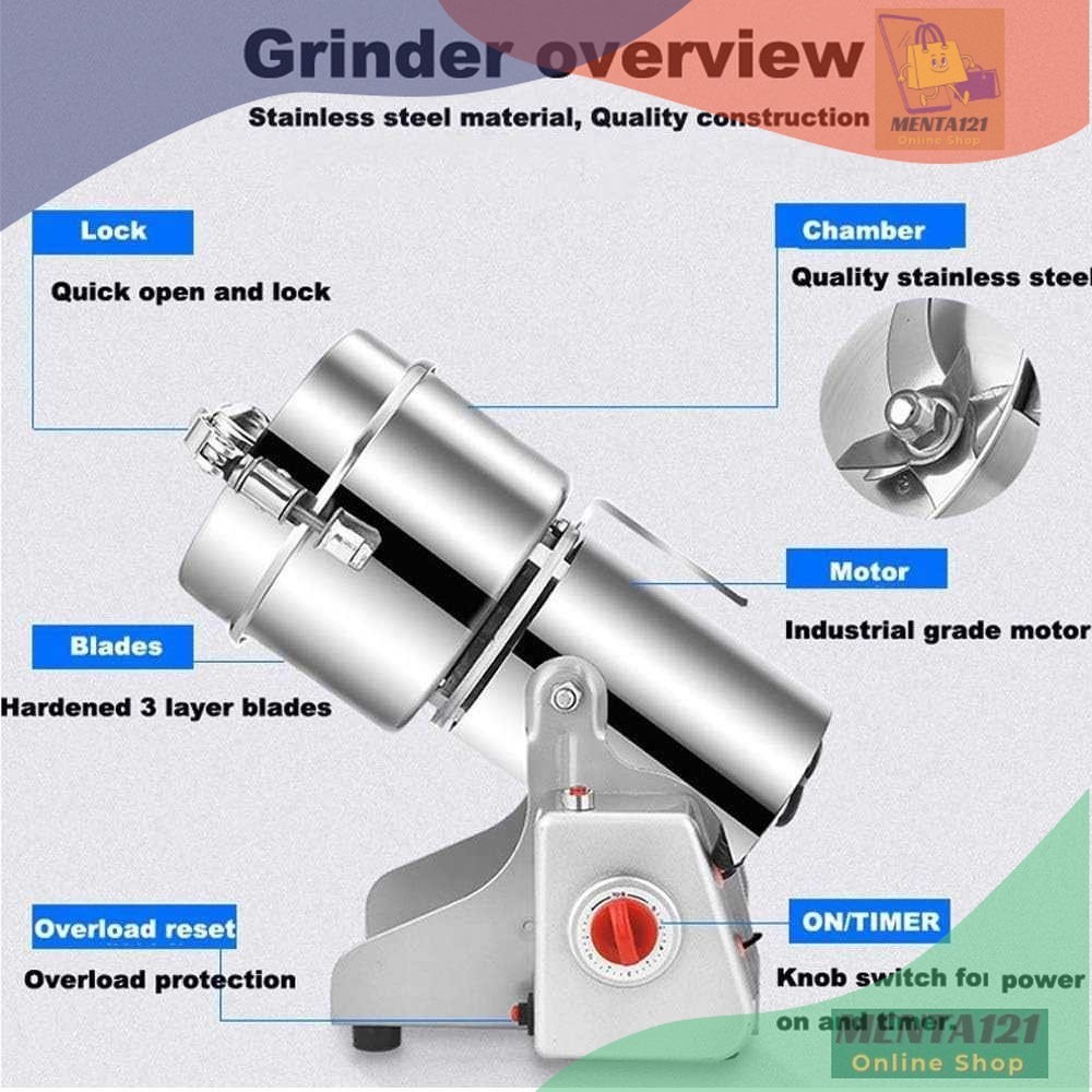 JING GONG Penggiling Bumbu Kering Elektrik Spices Grinder 800g 2400W - HC-800Y
