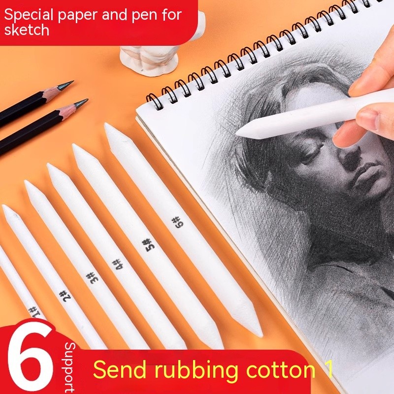 

Blending Stumps and Tortillions Paper Art Blenders Sandpaper Pencil Set Sketch Sponge for Artist Charcoal Sketch Drawing Tools