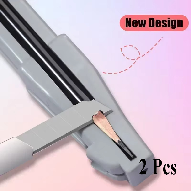 

2Pcs Microblading Eyebrow Pencil Sharpening Tip Thin Sharpener for Semi-Permanent Brow Makeup Profiler Pen Make Up Tools