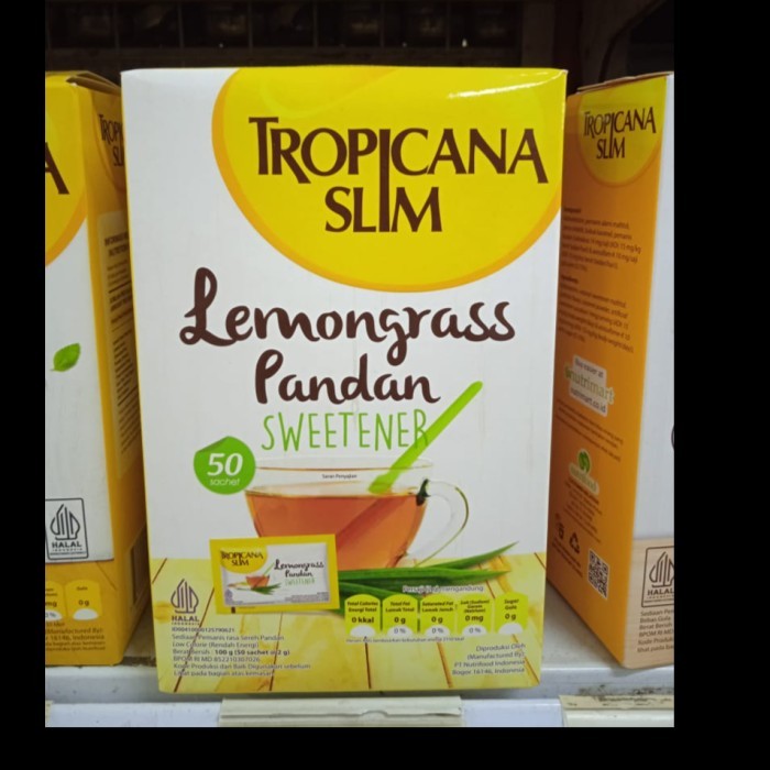 

TROPICANA SLIM SWEETENER LEMONGRAS PANDAN 50S