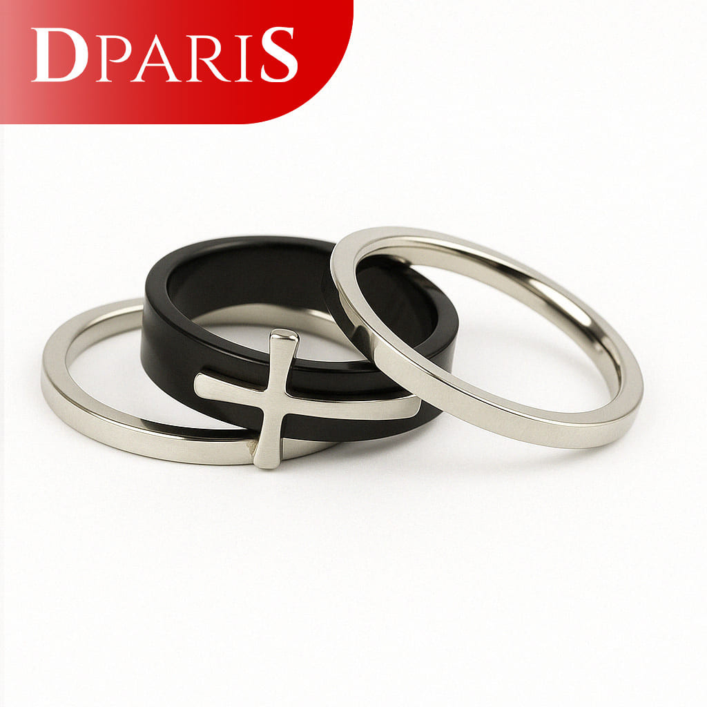 DPARIS Cincin Pasangan Model Salib SCP150