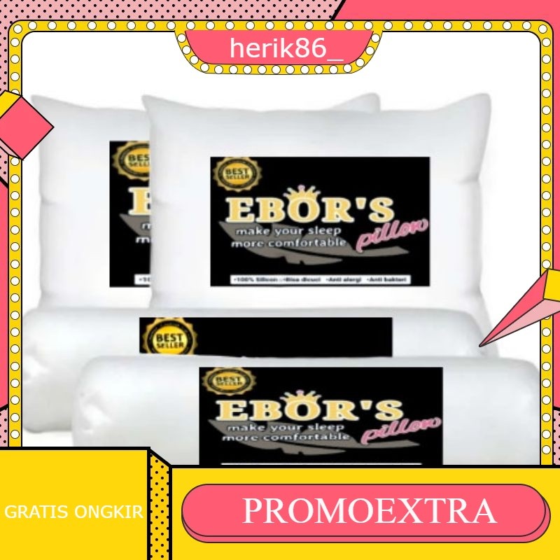 Bantal Hotel PREMIUM 100% Isi Silicon   Ukuran Besar Ada Resleting Bisa Dicuci
