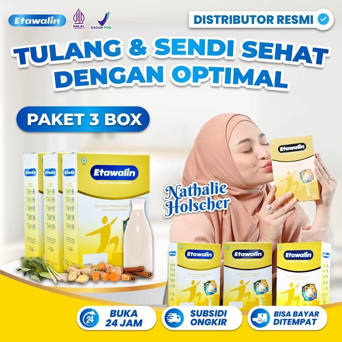 

[PROMO]Best Seller ETAWALIN Original 3 Box Susu Kambing Etawa Bantu Masalah Nyeri Sendi Dan Tulang Bisa COD