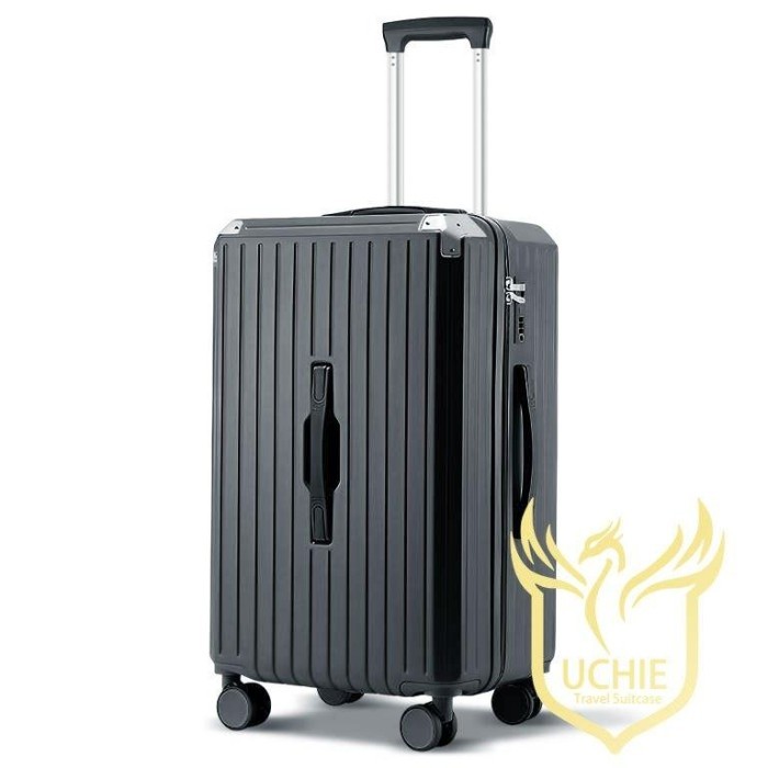 Promo - Koper Polycarbonate 20- 24 Inch Good Quality Silent Wheel - Hitam, 14 INCH