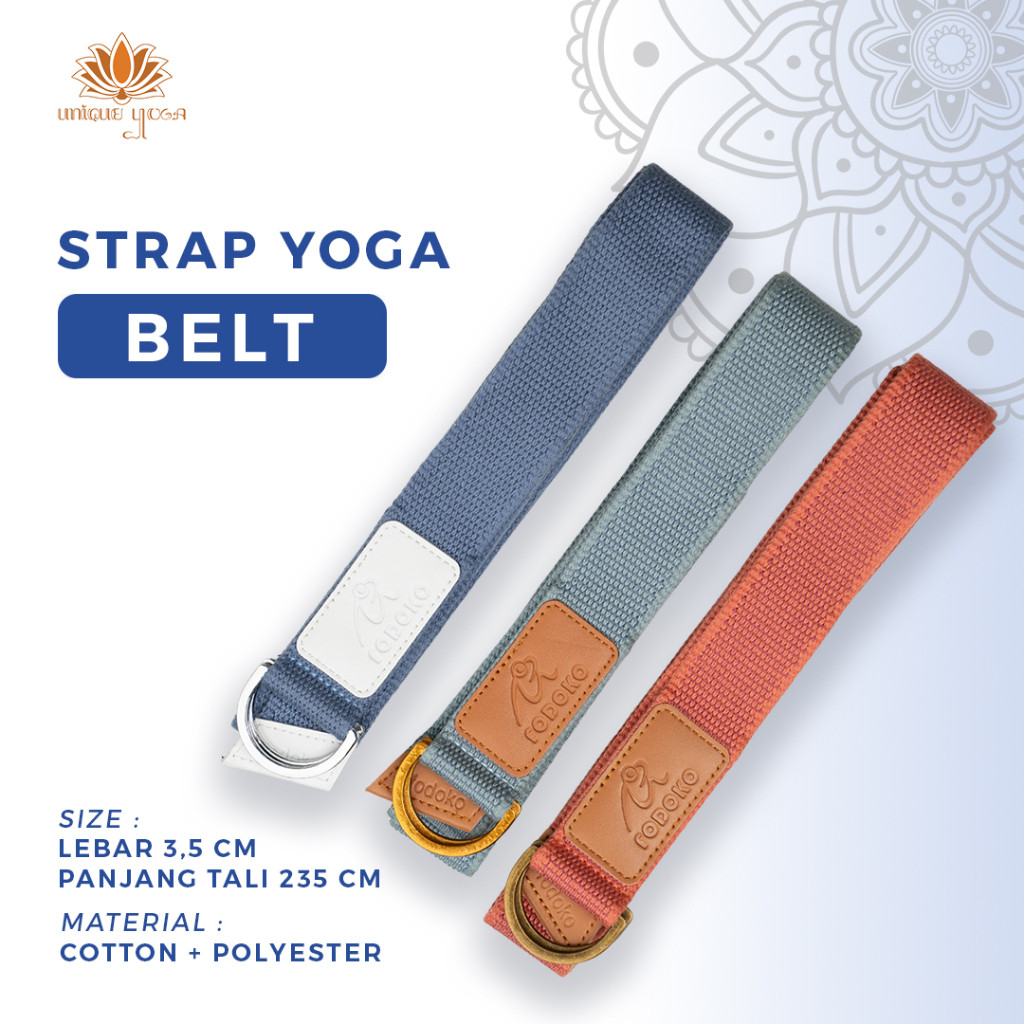 Belt Yoga / Strap Yoga Besi / Strap Belt Yoga / D Ring Belt Yoga / Strap Yoga Murah / Belt Besi Yoga