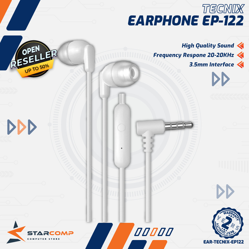 TECNIX EP-122 Stereo Earbuds
