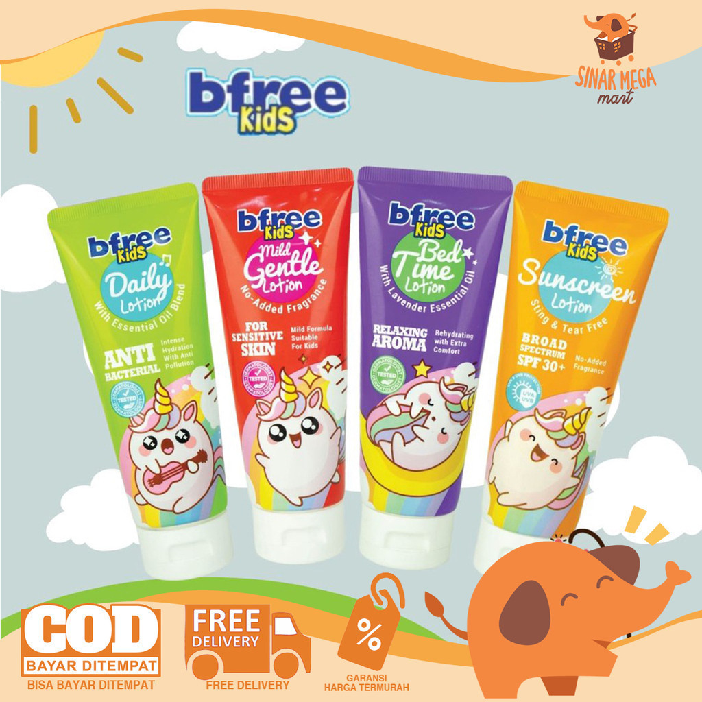BFree Kids Lotion 100ml Krim Pelembab Perawatan Aman Untuk Anak