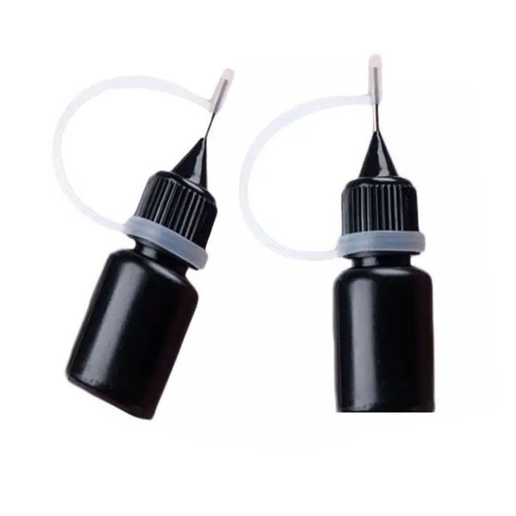 

SR Tinta Stamp Roller 5ml Botol Isi Ulang Tinta Stempel Dengan Cairan Hitam / Botol Reffil Tinta S022