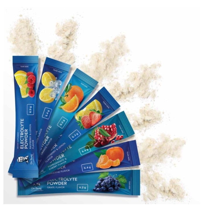 

Dr Berg Electrolyte Powder 6.8Grams Per Packet -raspberry ori USA 100%