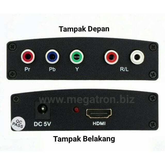 Component Y.Pb.Pr (RGB) to HDMI converter