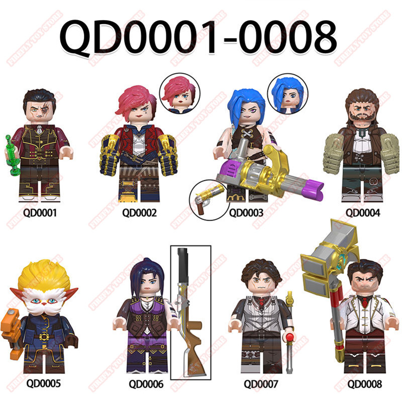 Arcane: League of Legends Animation Game Peripheral Toys Jinx VI Caitlyn Viktor Small Doll Anime Act