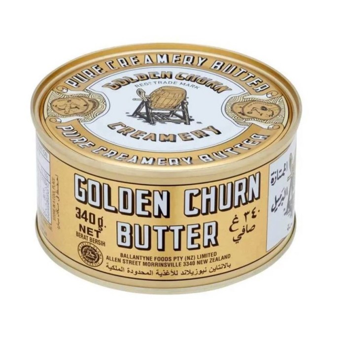 

[[PROMO]] Butter Golden Churn Tinned 340 GR/ Mentega golden churn