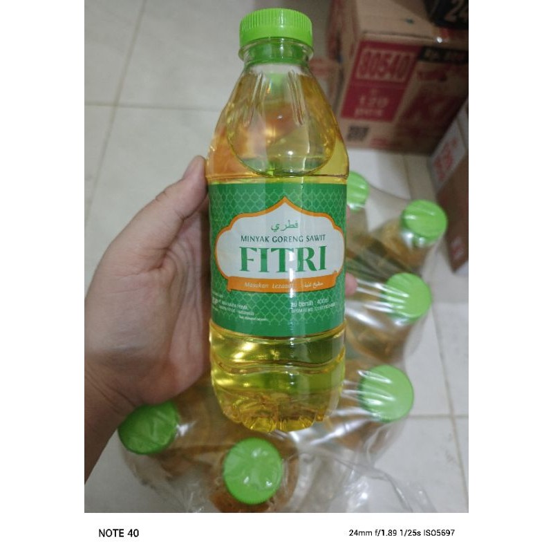 

Minyak goreng fitri 400 ml botol