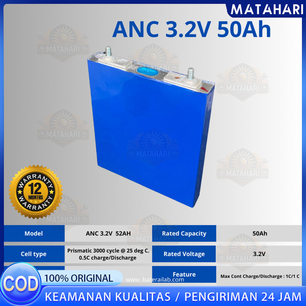 CALB UPS 12V Baterai Lifepo4 3.7v 12AH/25AH/50AH Baru Elektrik Baterai Lithium LIFEPO4 3.2V 50Ah DIS