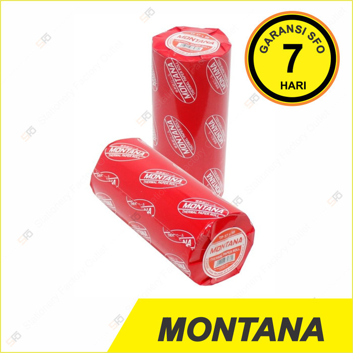 

Paper Roll Montana 57 x 50 mm - Kertas Thermal Struk Kasir 57x50 - SFO Semarang Official
