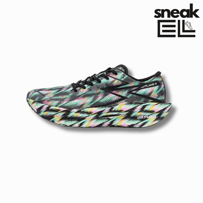 361° Fly Burn 3 Black Green Original Sepatu Running Pria Wanita/Running Shoes 672412207-22