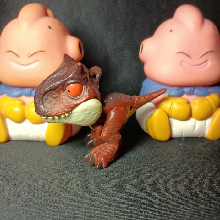 red Dilophosaurus merah wave 2 Jurassic world Snap Squad Figure loose