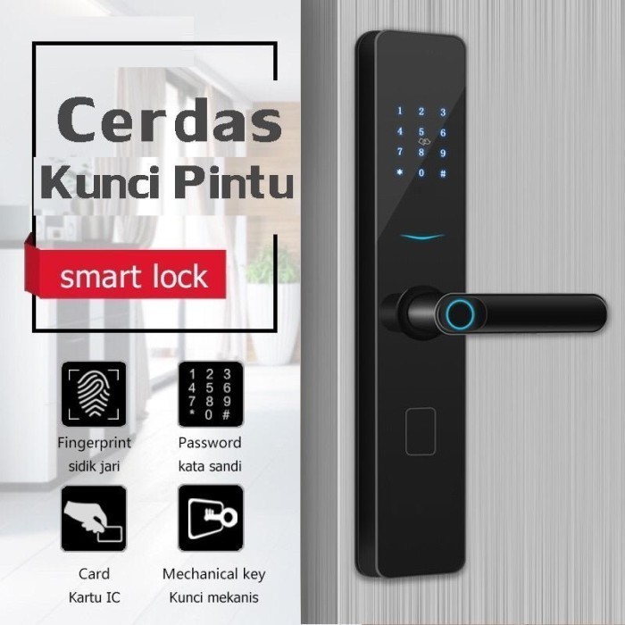 

kunci pintu sidik jari / smart kunci pintu / smart kunci pasword