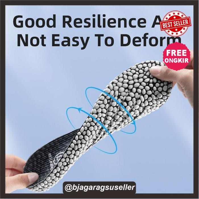 sol dalam sepatu ROCKBROS D20 sport insole shoes shock cushion empuk - S (35-36)