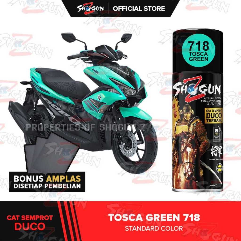 Cat Semprot Cat Semprot Motor Shogun Z Paint Tosca Green 718 - Warna Hijau Tosca/Hijau Mint Spray Pa