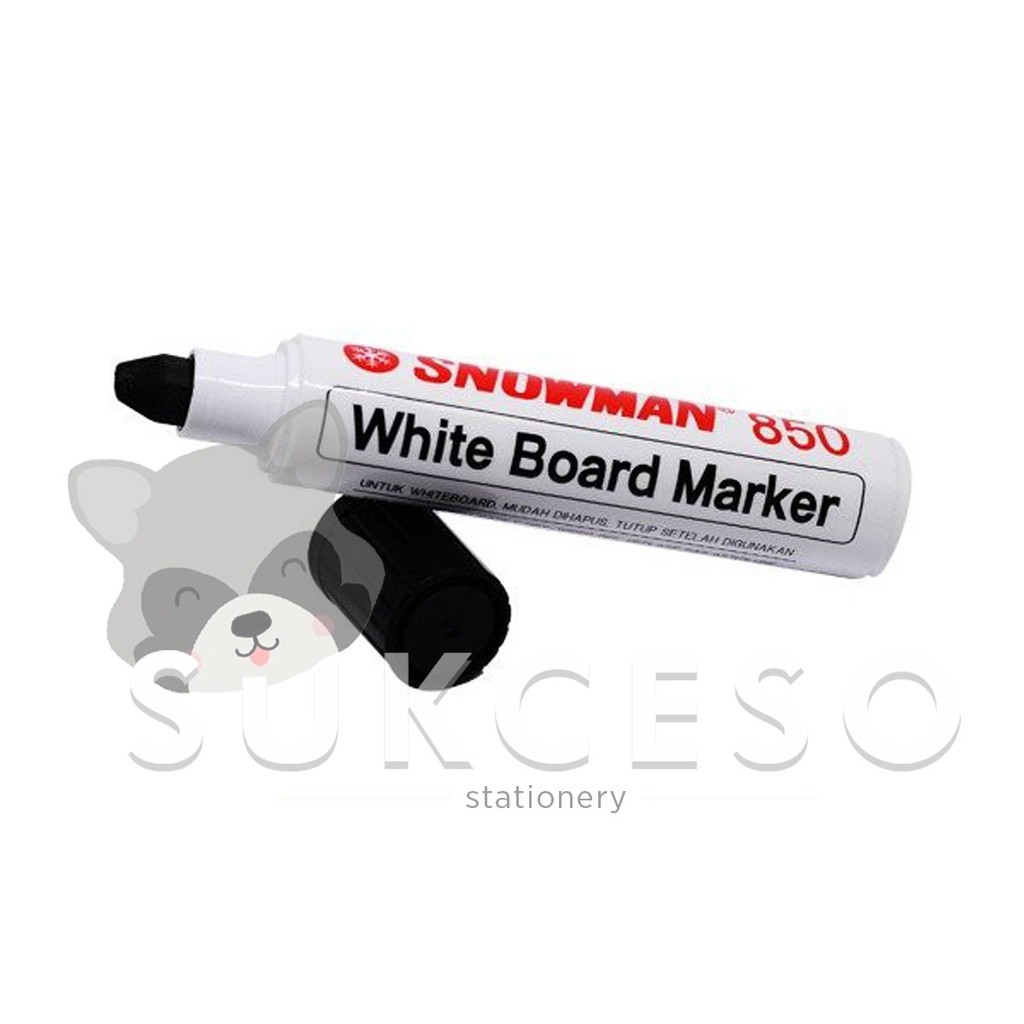 

Snowman Spidol White Board Marker Jumbo 850 Black