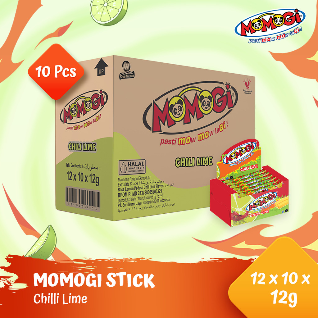 

Momogi Stick Chili Lime 12gr (1 Karton @ 12 Box)