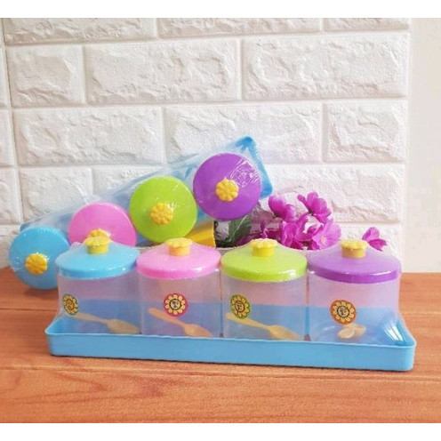 tempat bumbu plastik kecil tantos sarinah rak bumbu / spice set 5500