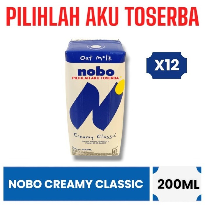 

Susu NOBO Creamy Classic Oat MIlk 200 ml - ( HARGA 12 pcs )