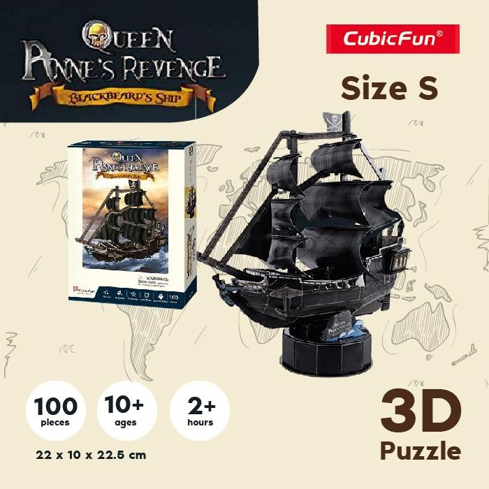 CUBICFUN The Queen Anne's Revenge S -3D Puzzle