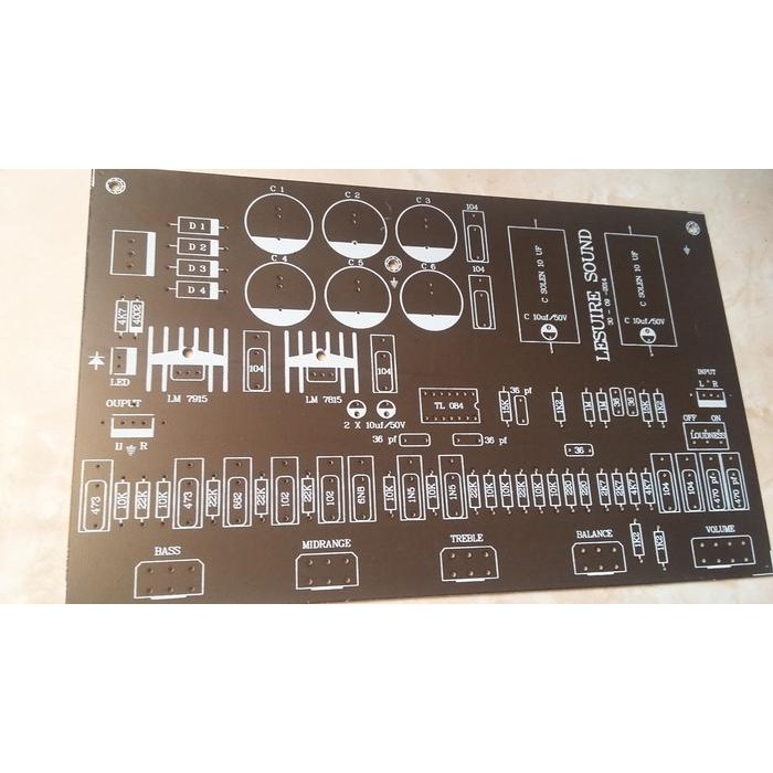 Part Tone control BI-FET Pertinax hitam Electrical Equipment