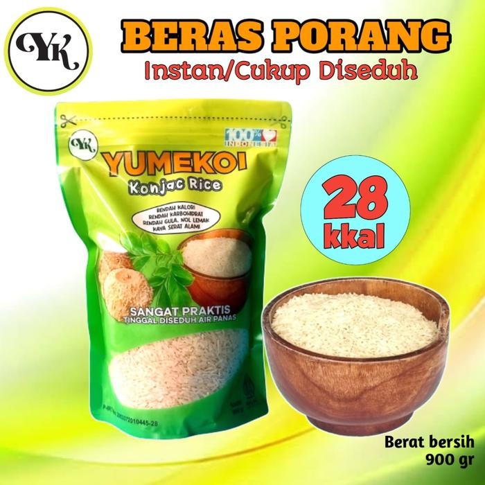 

Beras Porang YUMEKOI Rendah gula Rendah lemak Alami Nasi Rice