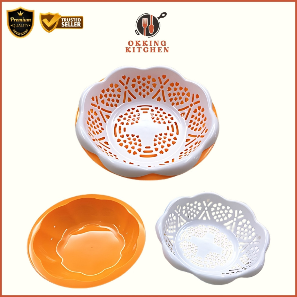 Keranjang buah sayuran | Tempat buah dan sayur plastik | Nampan plastik tempat buah - P534