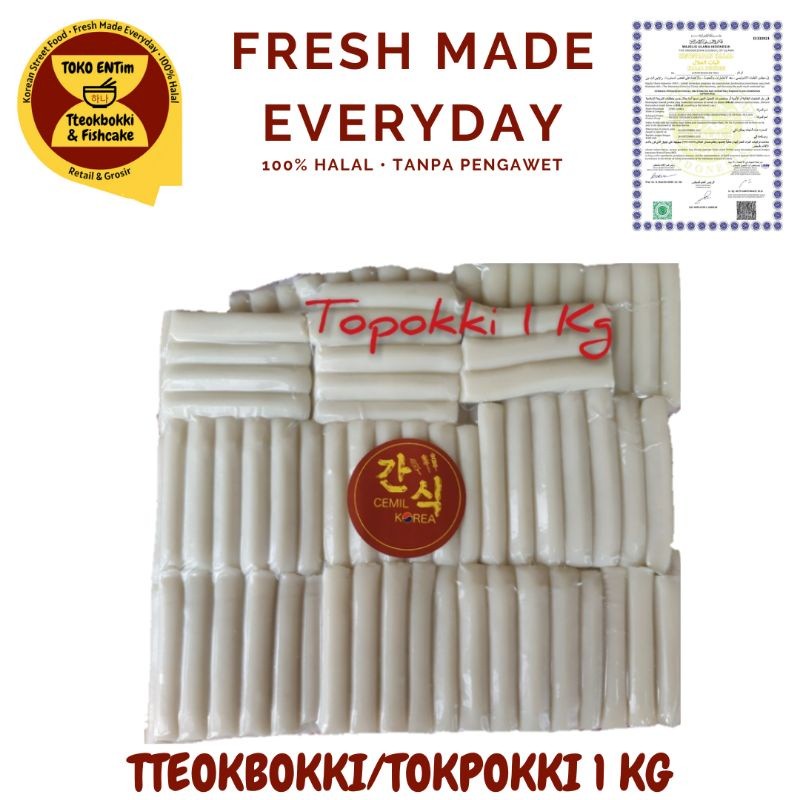 

Toppoki Tteokbokki 5 Kg Halal Tanpa Pengawet