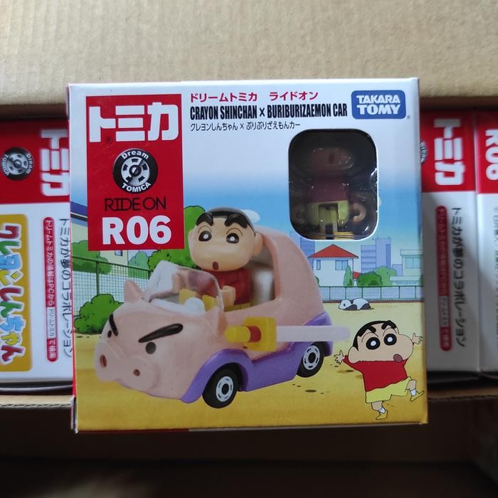 TOMICA RIDE ON R06 CRAYON SHINCHAN x BURIBURIZAEMON CAR