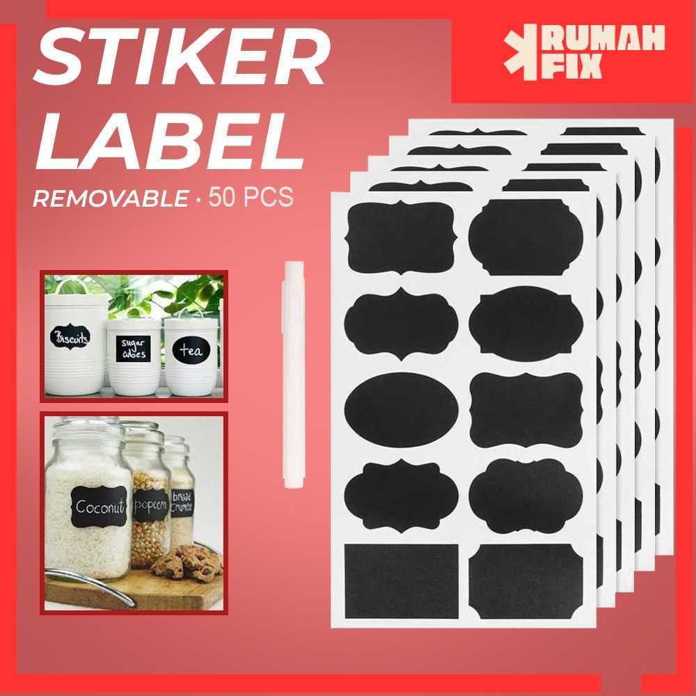 

Stiker Label Blackboard Removable 50 PCS