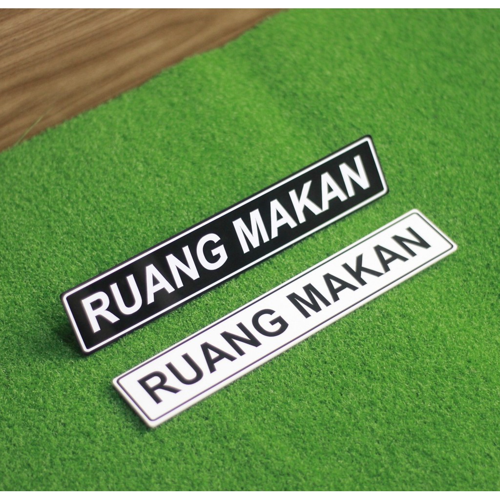 akrilik papan nama ruangan  ruang makan 2mm bahan akrilik