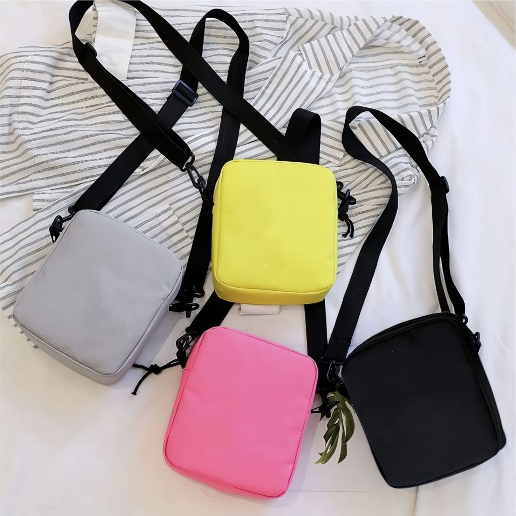 JL KIDS Tas Selempang Polos Anak Laki laki dan Perempuan Fashion Kids A5