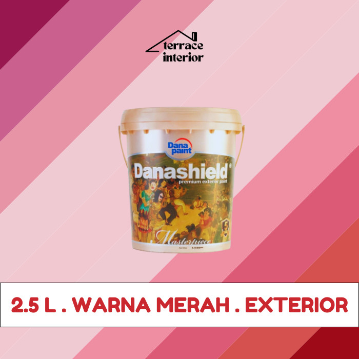 Cat Tembok Exterior Danapaint Danashield Warna Merah 2.5 L
