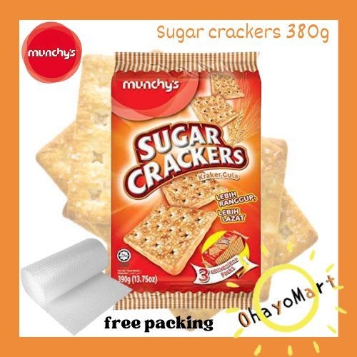 

pekanbaru /Munchys Sugar Crackers / Munchy's Kraker Gula / Biskuit Gula 380grm