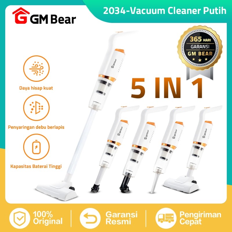 GM Bear Vacuum Cleaner Penyedot Debu Wireless 2034 - Vacum Cleaner Penyedot Debu Rumah Karpet Kasur