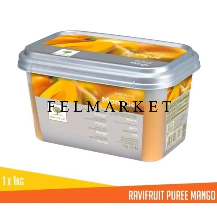 

Ravifruit Mango Pure Frozen / Buah Mangga Purre Beku / 1 Kg