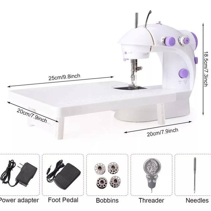 br e Mesin Jahit Mini Portable (Plus Meja) - Mesin Jahit Portable - Mesin & Meja