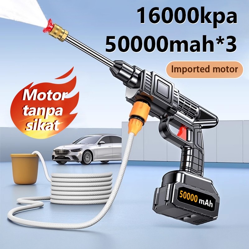 998V 16000Kpa 50000Mah Semprotan cuci motor Alat Cuci Motor Mobil Mesin Mini Portable