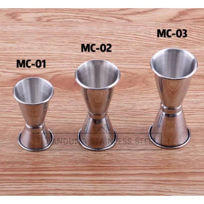 Jigger measure cup gelas ukur stainless steel Gelas